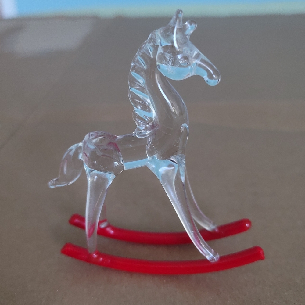 Baron Glass Rocking Unicorn